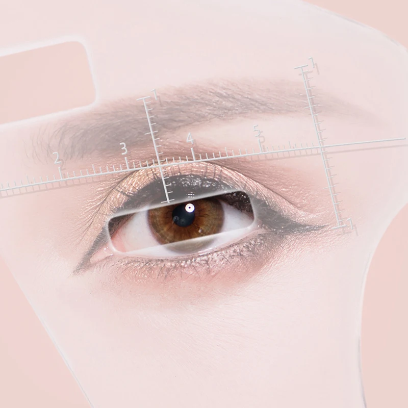 

1PC Face Eyebrow Ruler Lip Tattoo Stencil Cosmetic Measure Tool Permanent Makeup Grooming Ruler