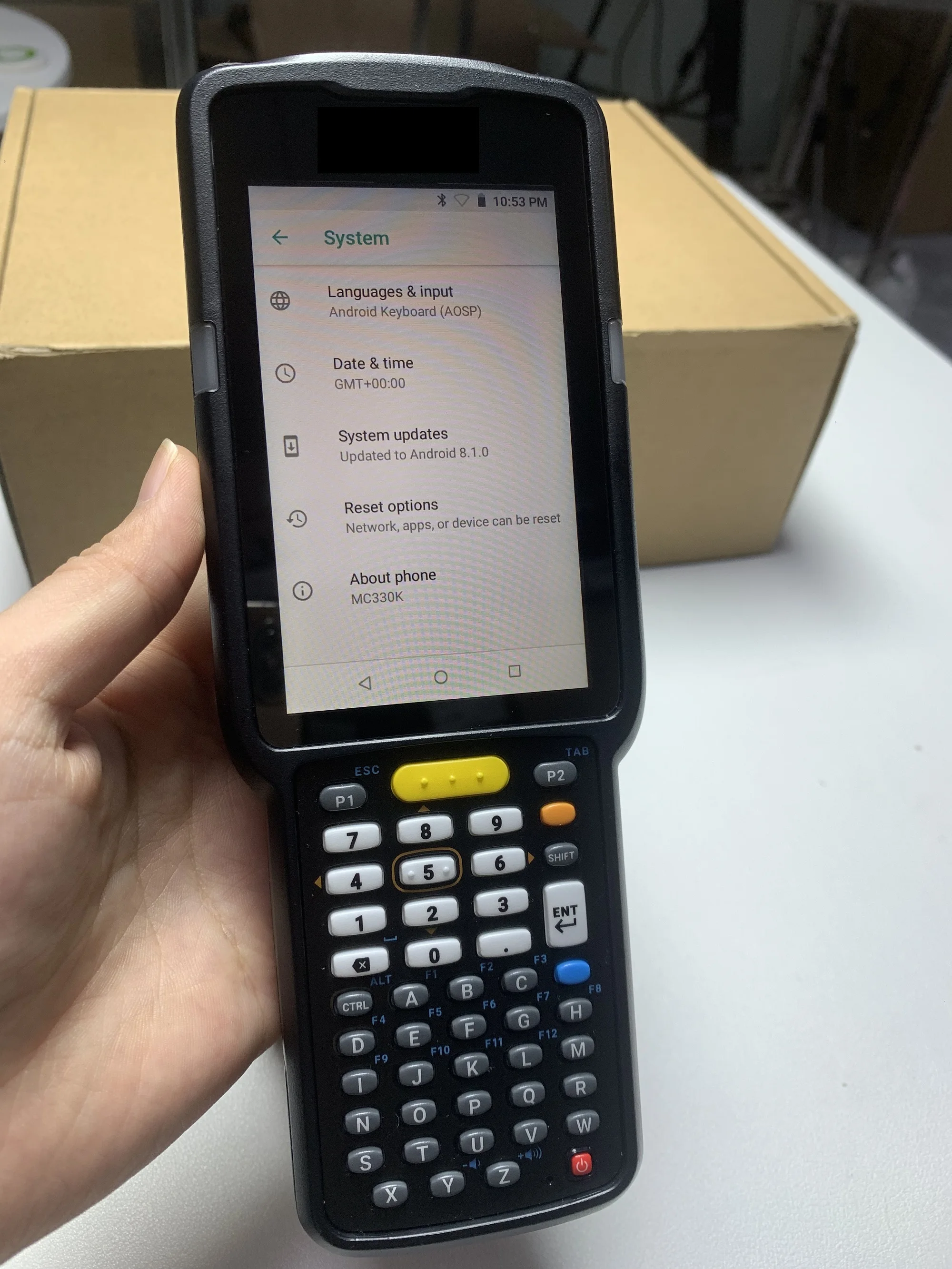 Фонарь для ключей диаметром 47 дюймов Android 8.x AOSP с MX 2D сканер штрих-кодов
