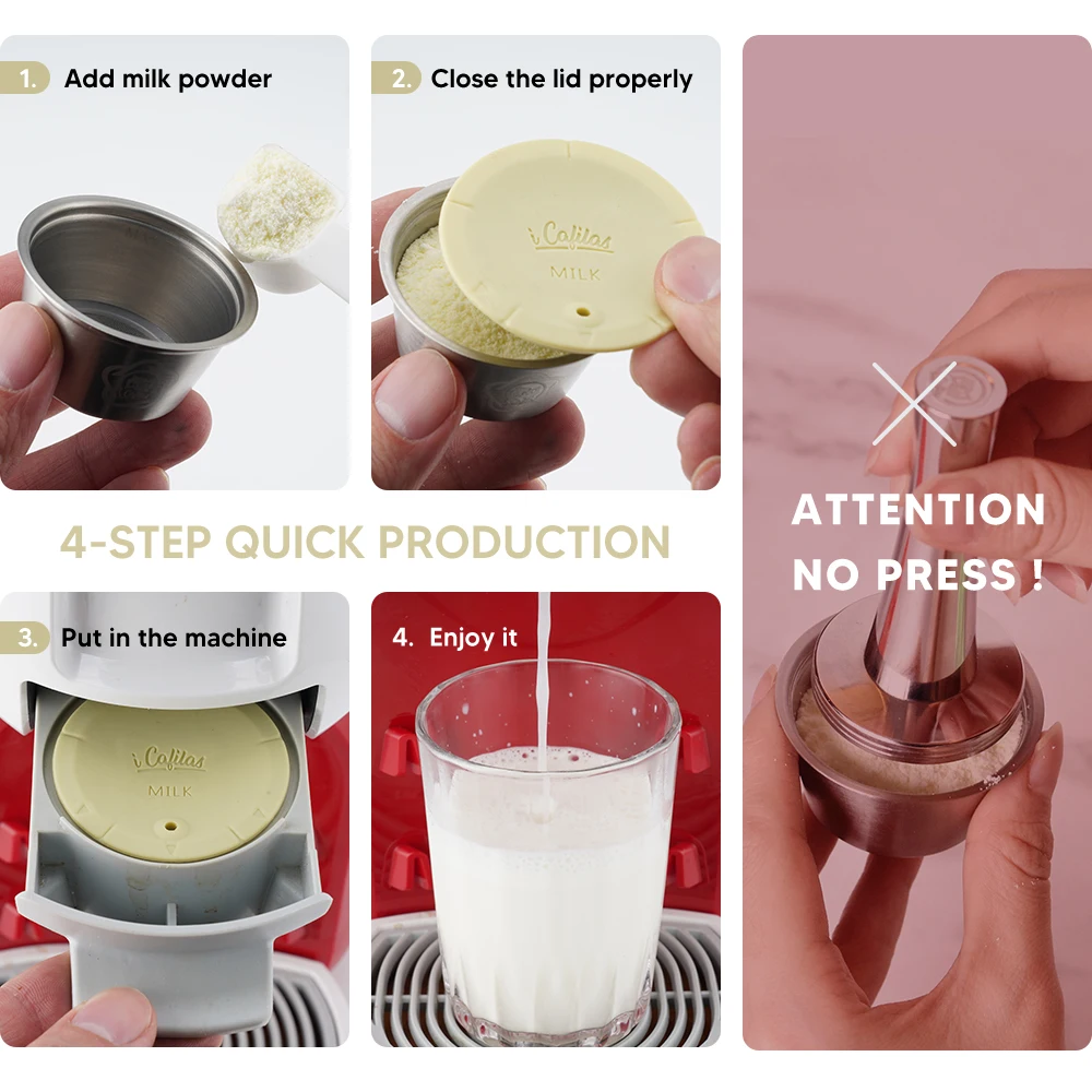 Универсальные кофейные капсулы для Dolce Gusto многоразовые из нержавеющей стали