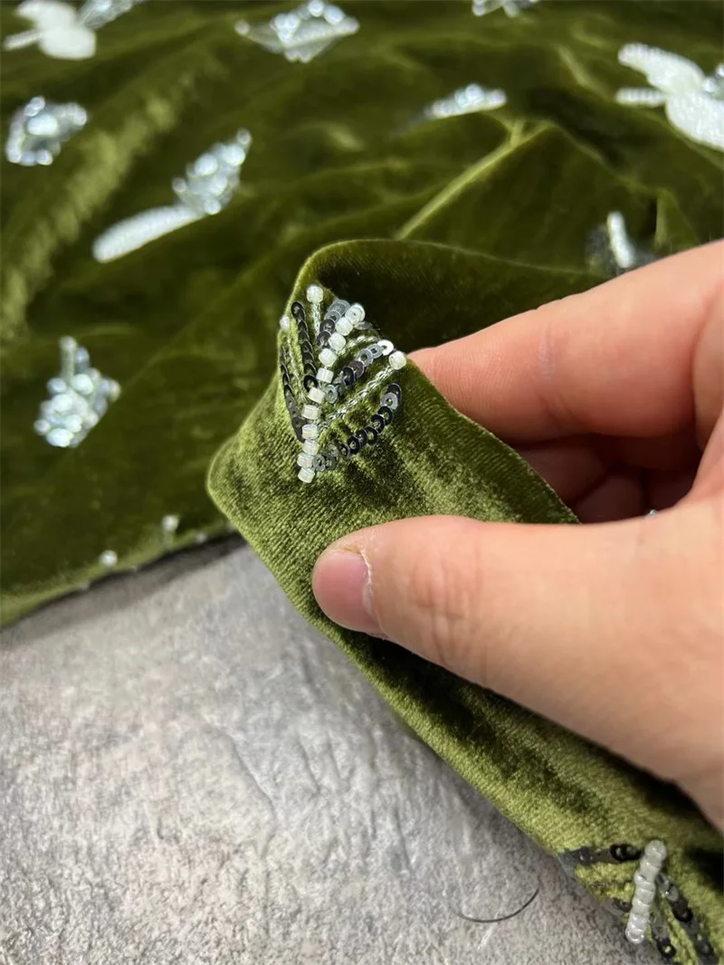 Высококачественная Вельветовая ткань из натурального шелка осенне-зимний жилет