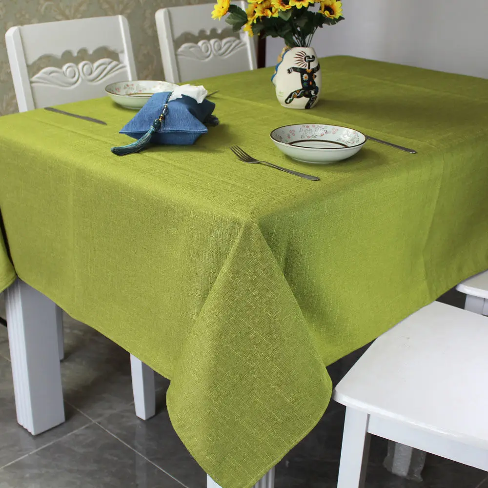 

Pure color small and pure and fresh cloth art cloth cotton and flax thickening plain contracted _Jes386