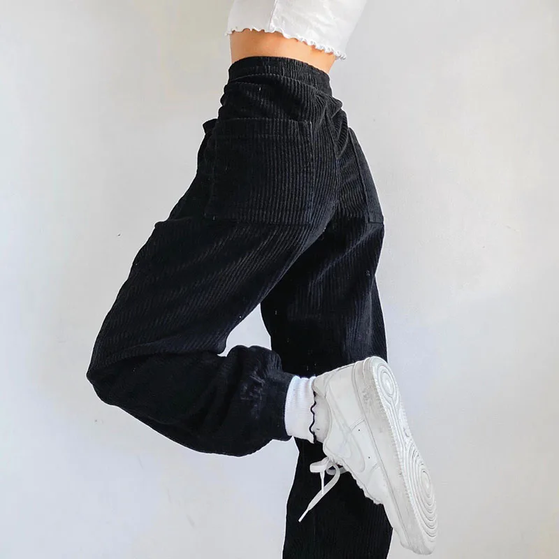 

Large Sweatpants Harajuku Loose Trousers Cuteandpsycho Streetwear Joggers Women Corduroy Pants Y2k Vintage Casual Aesthetic