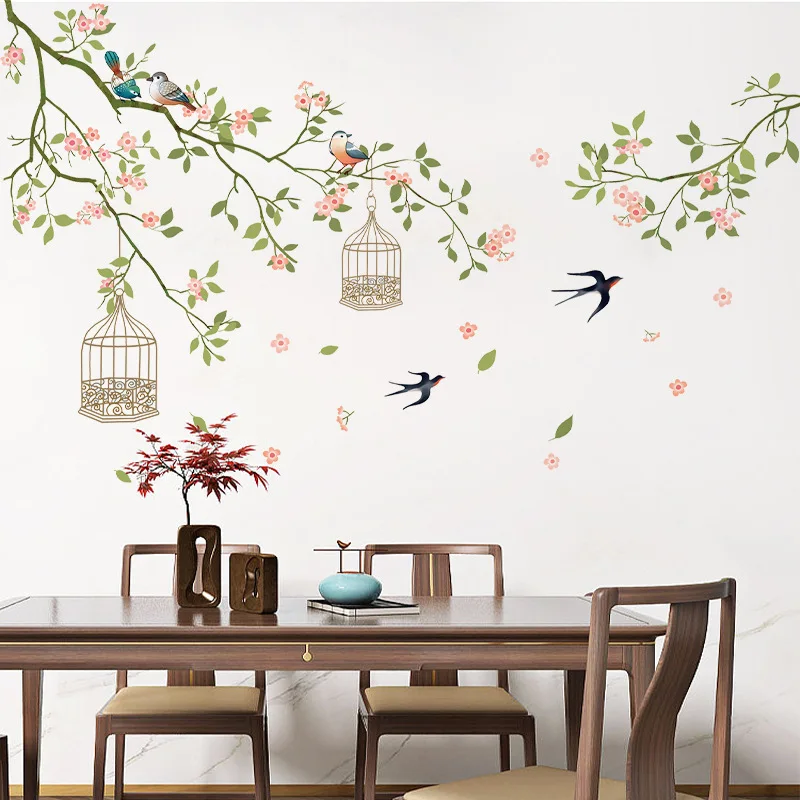 Новый дизайн персиковая наклейка на клетку для гостиной спальни Самоклеящиеся