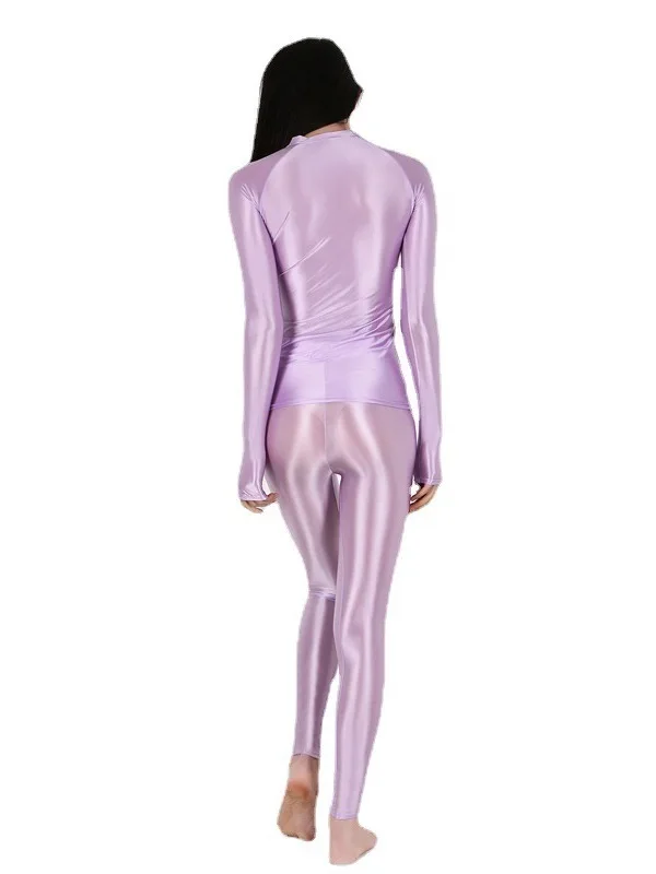 Эластичные колготки большого размера тонкие масляные блестящие сексуальные с