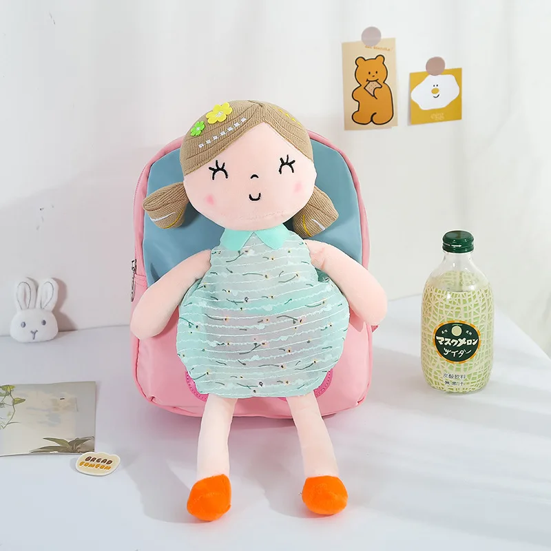 Cartoon Cute Doll backpacks for children Waterproof kids backpack Small Kindergarten school bags Plush toy mochila infantil