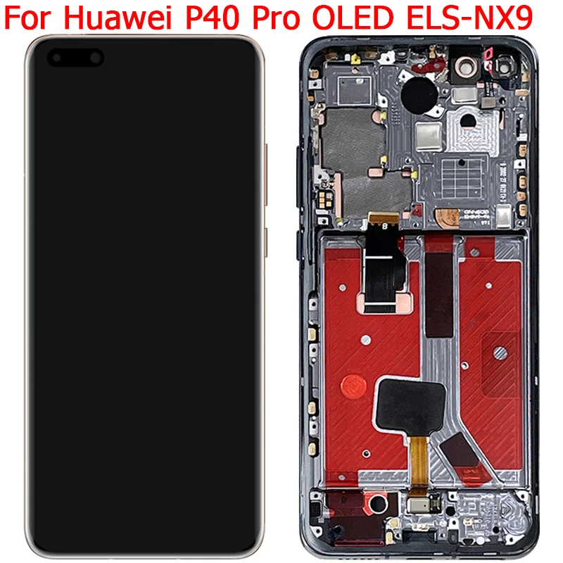 Tanie Oryginalny Ekran LCD Huawei P40 Pro Z Ramką 6.58