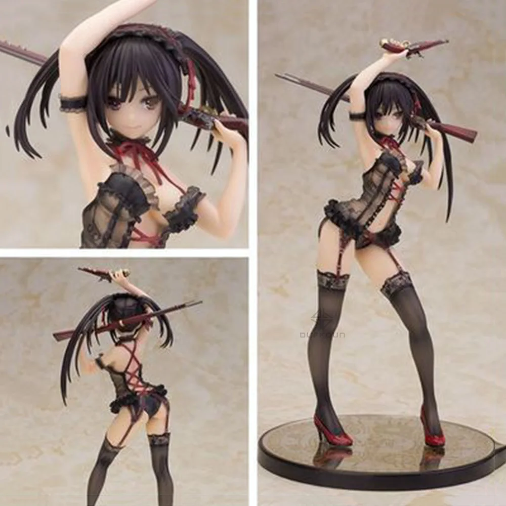 

Date A Live Figure Toys Tokisaki Kurumi Model Lingerie Dolls Sexy Girls Anime Figure Beautifully Boxed Collectible Model Toys