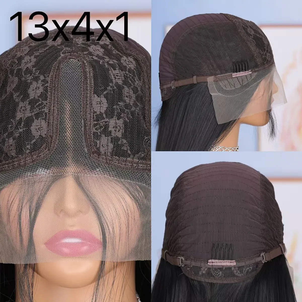 Синтетические парики Body Wave 13X4X1 HD Full Lace Frontal для чернокожих женщин, с предварительно выщипанными и отбеленными узлами, с детским волосом, для свадьбы, повседневной носки и вечеринок (art.: 3920dc55bfd76) - 3920dc55bfd76