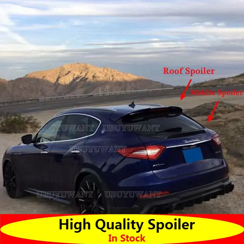 

For Maserati LEVANTE ST Style High Quality Carbon Fiber Rear Boot Wing Spoiler Rear Roof Spoiler Wing Trunk Lip Boot Cover