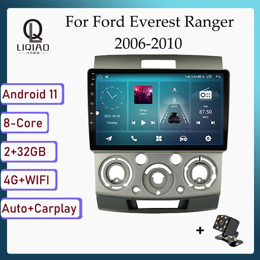 

Автомагнитола для Ford Everest Ranger 2006-2010, 2 din