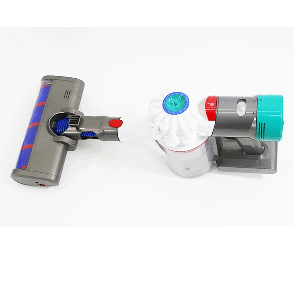 For Dyson Vacuum Cleaner V7 V8 V10 V11 Universal Soft Velvet Double Row Rolling Brush with Lamp Floor Head B | Бытовая техника