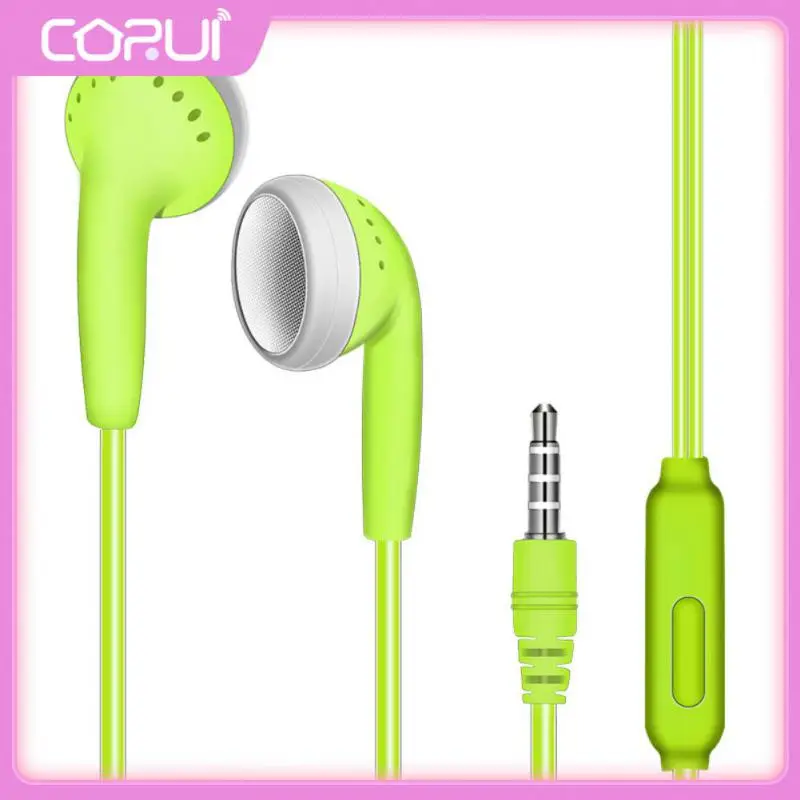 

With Mic Qulity Earbud Heavy Bass In Ear Earphone With Wheat Earphones Wired Voice Headset Earplugs Subwoofer Music