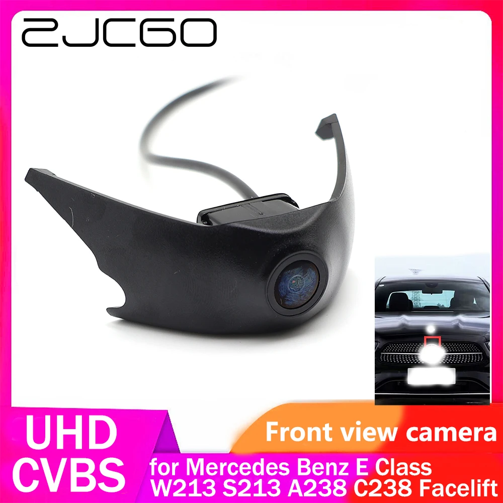 ZJCGO AHD CVBS 1080P 170 ° Автомобильная камера переднего вида с логотипом для Mercedes Benz E Class