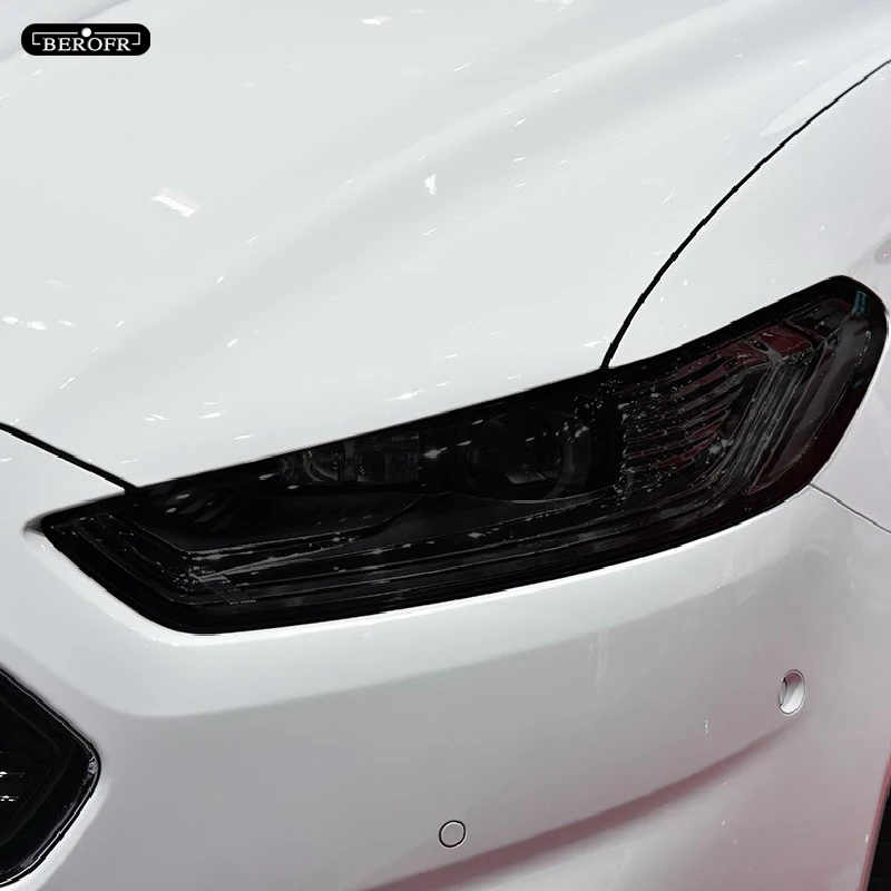 

Car Headlight Protection Tint Film Smoke Black Transparent TPU Front Light Sticker For Ford Mondeo MK5 2015-Present Accessories