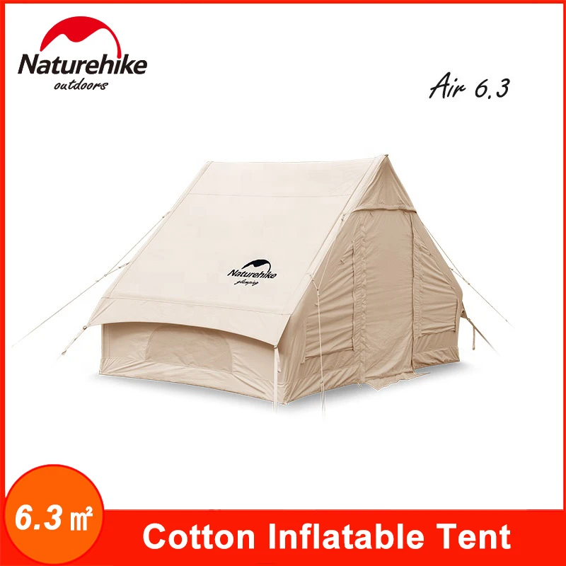 Палатка Naturehike туристическая на открытом воздухе 6 3 хлопок шикарная 2-5 человек