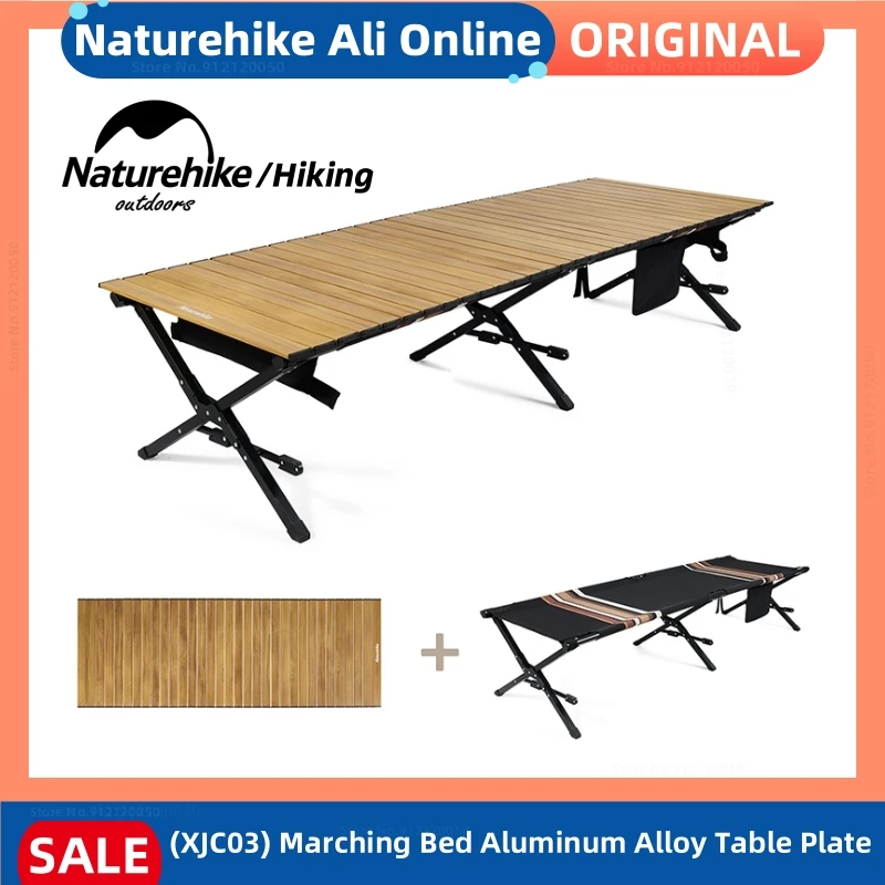 

Naturehike Outdoor Marching Bed Aluminium ALloy Table Board Portable Folding Camping Picnic Table Abrasion Resistant Table Board