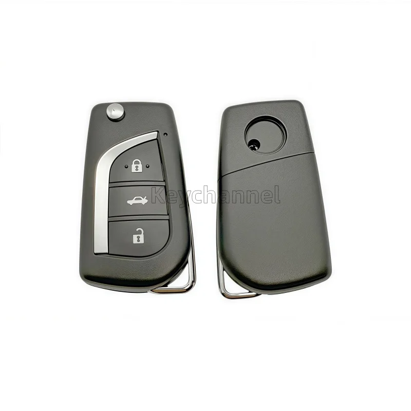 

1 шт., 3-кнопочный чехол для автомобильного ключа Xhorse KD B13, чехол для дистанционного управления VVDI XKTO00EN, чехол для дистанционного управления Xhorse KEYDIY, без лезвия ключа