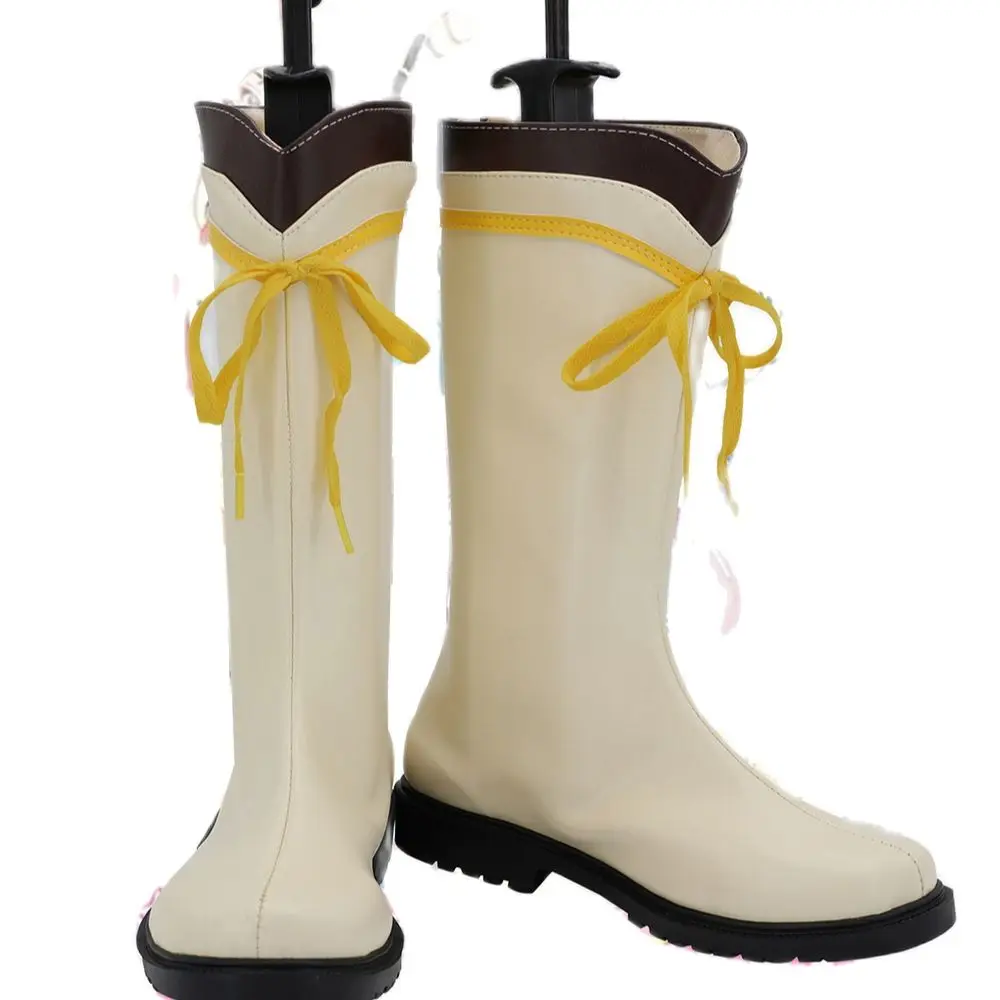 

ZOMBIE LAND SAGA Minamoto Sakura Nikaido Saki Mizuno Ai Full Members Cosplay Boots Yellow Shoes Custom Made Any Size