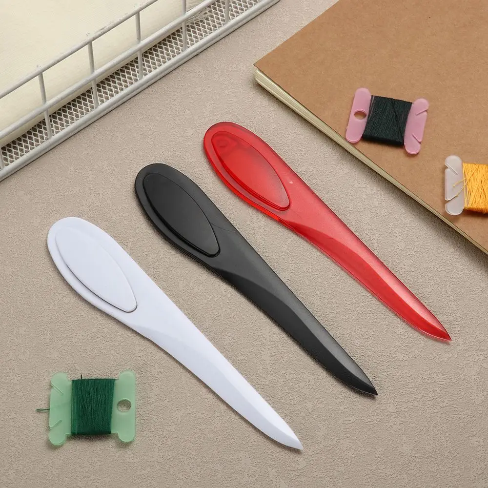 

1Pc With Handle For Sewing Paper Cutter Quilting Plastic Sew Seam Creaser Mark Presser Tool Sewing Tools Point Tuner