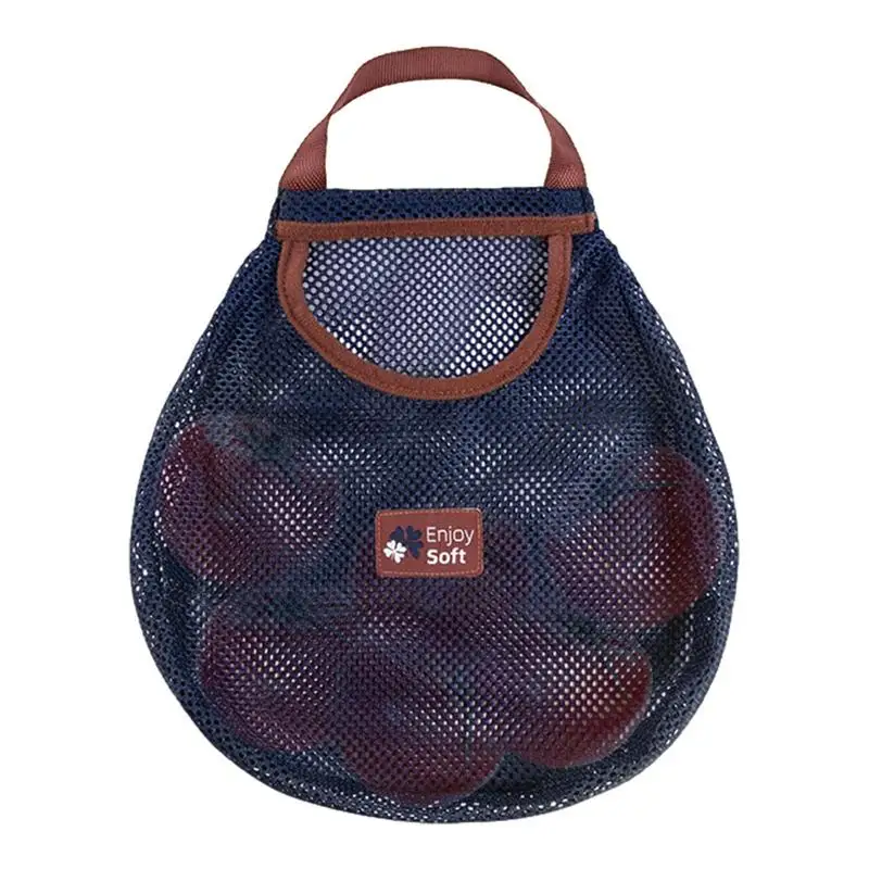 

Подвесные многоразовые большие и длинные сетчатые сумки-тоуты для хранения фруктов и овощей, подвесные настенные полиэфирные сумки