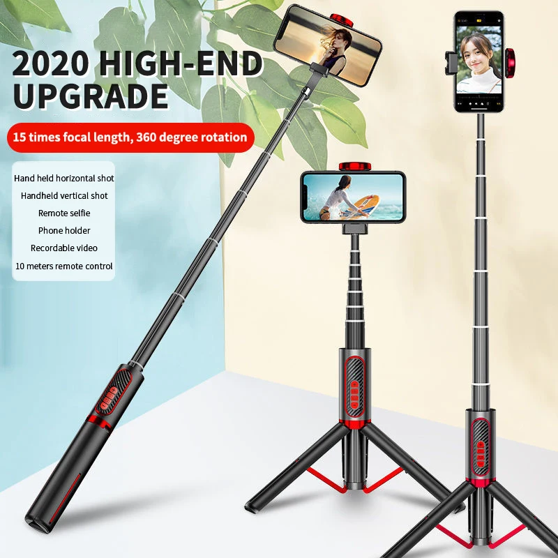 

Selfie Stick Tripod with Remote 150cm Wireless Mini Phone Tripod Foldable Portable Phone Stand Holder for IOS Android Smartphone