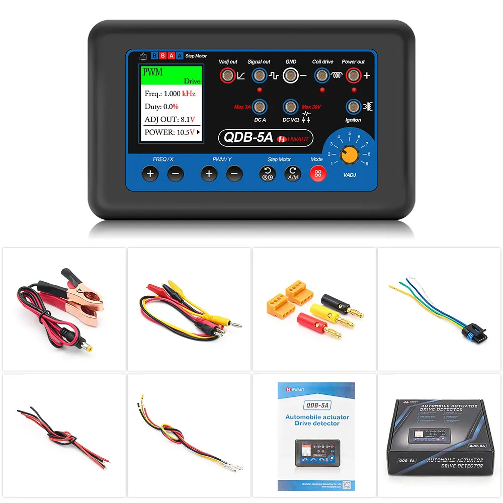 

Автомобильный Осциллограф-мультиметр QDB 5A С Драйвером Шагового Двигателя ShIM-Drive, Тестером Катушек Зажигания