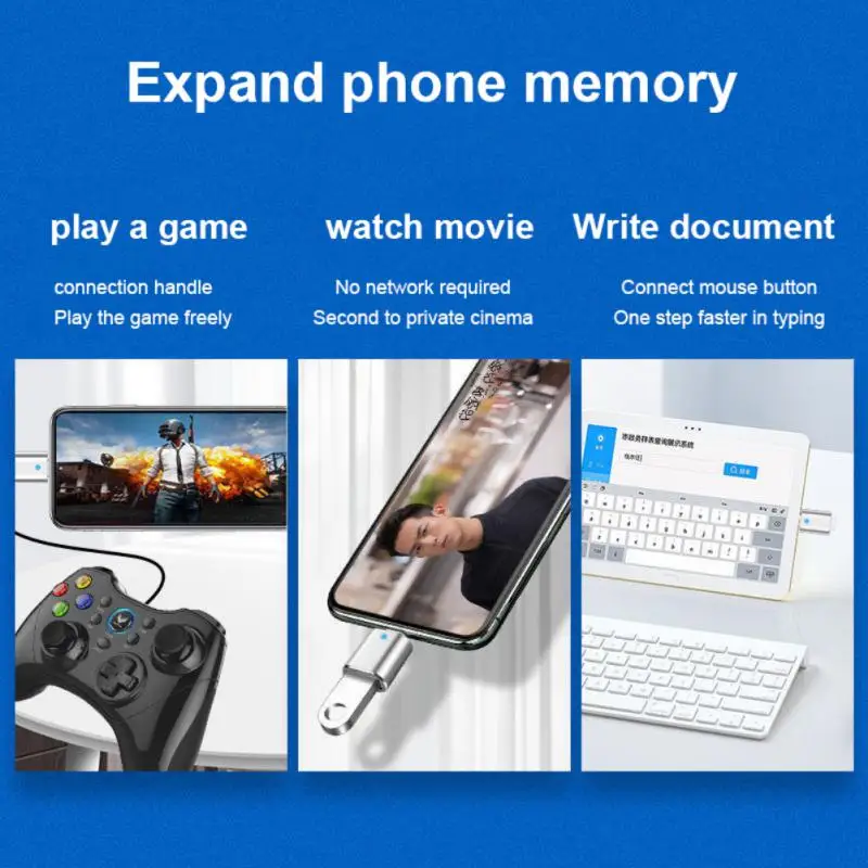 

Type-c To Usb3.0 Usb Type C Adapter Usb Type-c Female Connector Typec Adapter For Samsung Xiaomi Otg Adapter Data Cord Aluminum