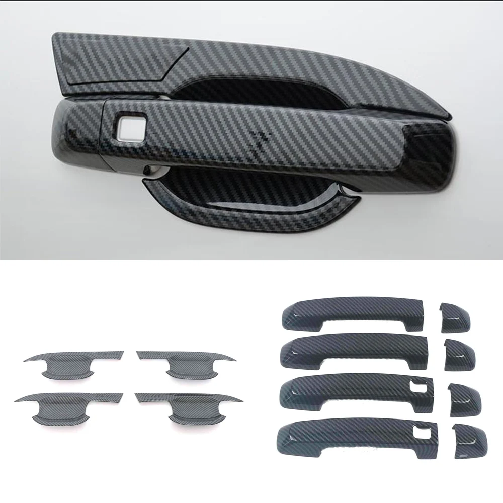 

Для Haval Dargo 2021 2022 2023, ABS хромированный карбоновый черный, защита двери автомобиля, ручка/крышка чаши, накладка, Стайлинг, автоаксессуары