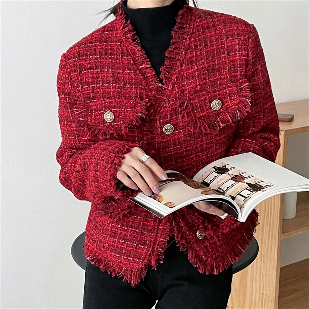 

Оригинальные рождественские стильные пуховики Alien Kitty, красные женские утепленные зимние элегантные офисные куртки, Женская винтажная модель