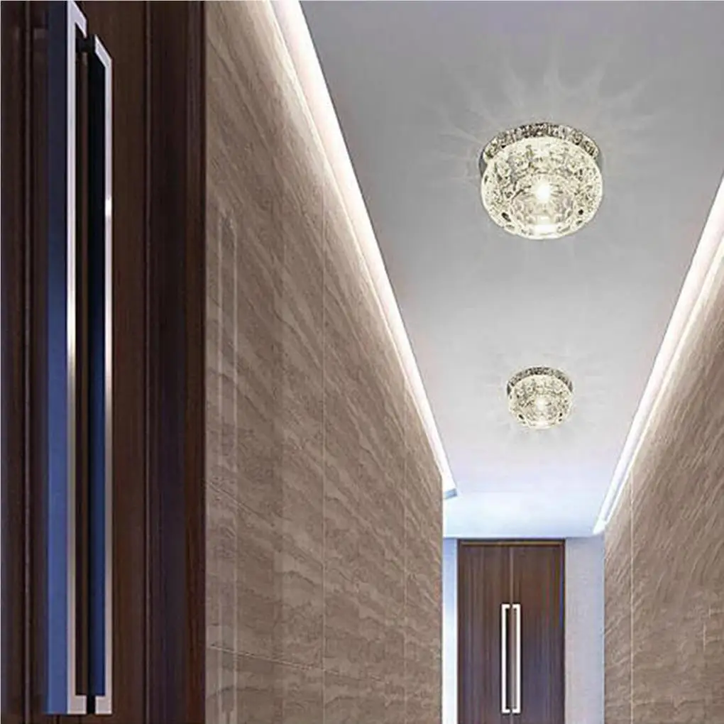 

Crystal LED 5W Ceiling Light Fixture Pendant Lamp Lighting Chandelier Downlight Aisle Lamp