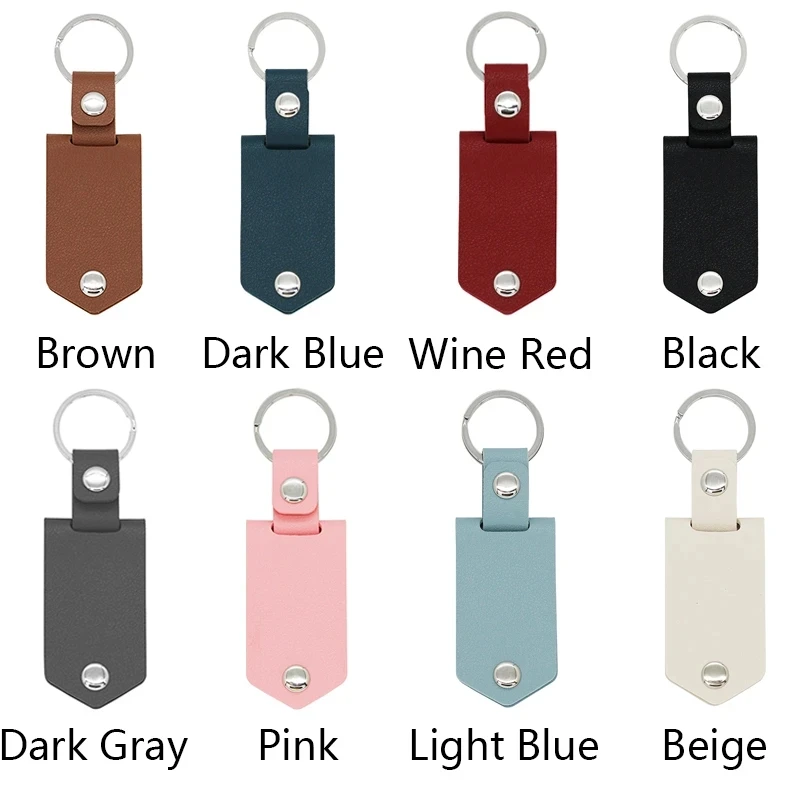 2023 New Personalize Custom UV Color Printing Picture Engraved Text Leather Stainless Steel Fashion Keychain Father's Day Gift images - 6