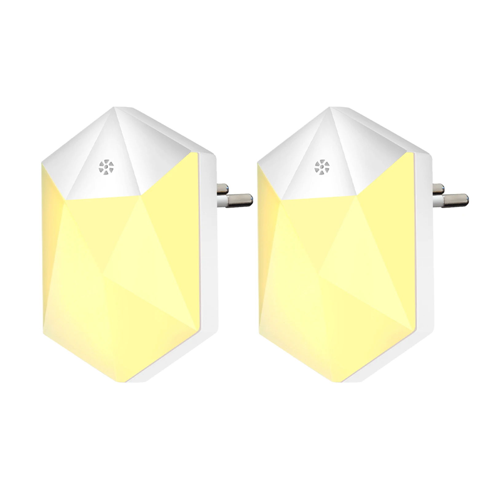 

2pcs Living Room Dimmable Plug In Wall Home Use ABS Frame Kitchen Night Light 3000K Warm White For Hallway Smart Office