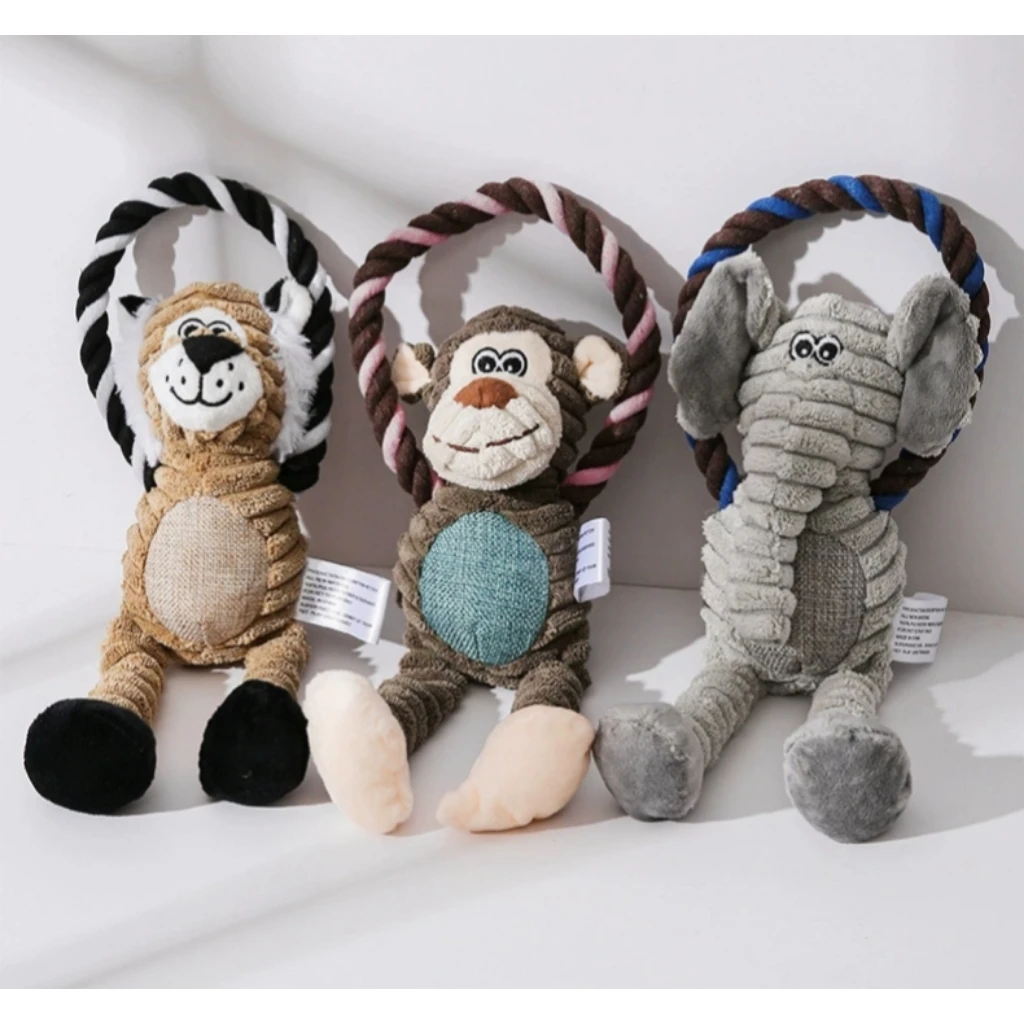 

Pet Voice Interactive Toy Plush Monkey and Lion BB Device Was Included