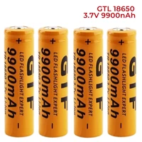 20 pack rechargeable battery3 7v li ion lithium rechargeable batteries9900mah large capacity battery for flashlightsheadlamps