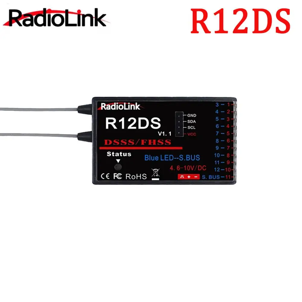 Для приемника Radiolink R12ds 12 каналов 2,4 ГГц для передатчика At9 At9s At10 At10