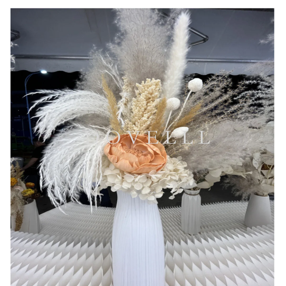 

DOVELLL новогодний декор 30-100 шт. натуральная пампасная трава розы букет украшения долговечный сушеный цветок для домашнего декора в стиле бохо