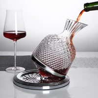 rotary decanter tumbler gyro rotary decanter creative luxury crystal glass decanter