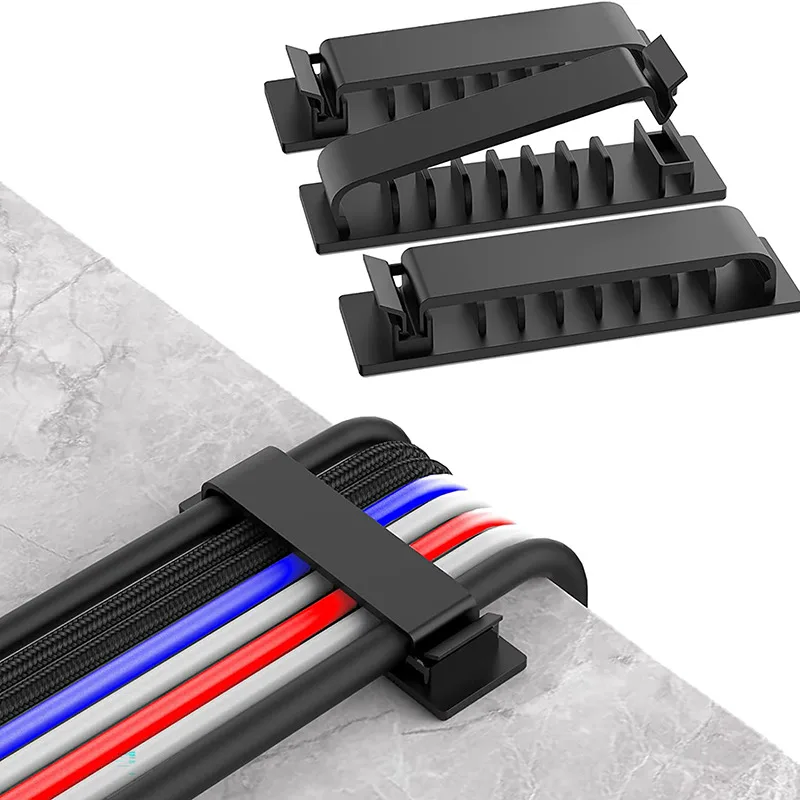 

Cable Organizer Cord Management Wire Holder Flexible USB Cable Winder Tidy Silicone Clips For Mouse Keyboard Earphone Protector