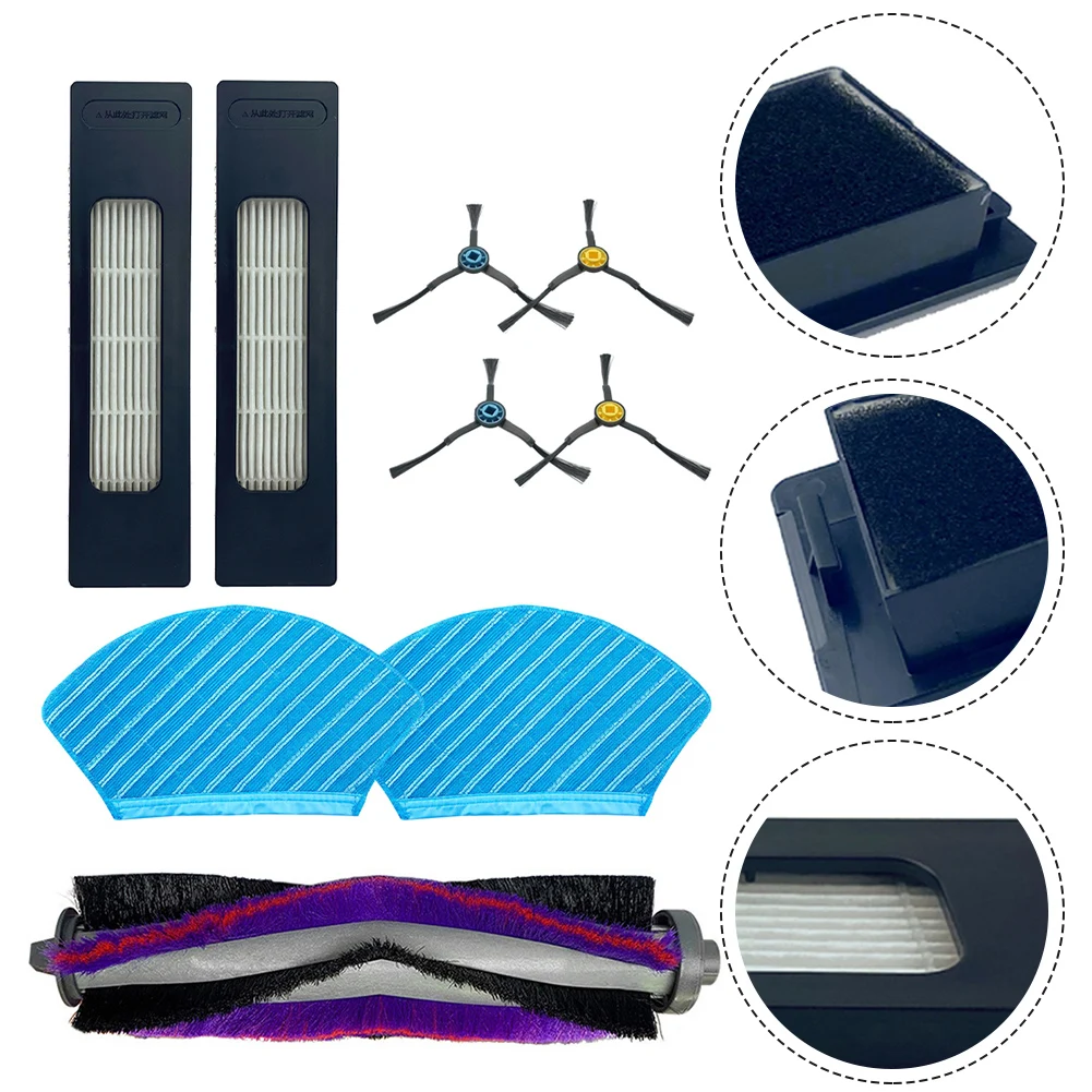 

Main Brush Filters Side Brush Mop Cloth Kit For Fakir Robert R-S 770 Vacuum Cleaner Spare Part Household Supplies Accessories