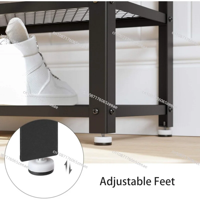 Скамья для хранения с металлическими сетчатыми полками и сиденьями. Отдельно