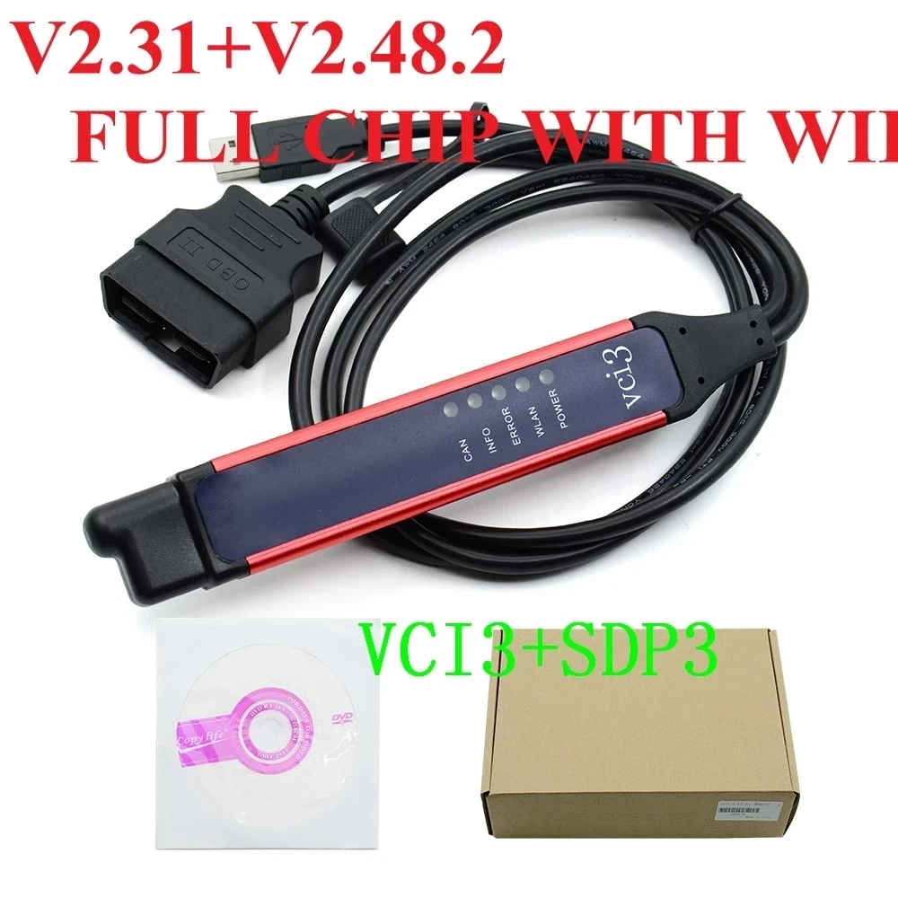 

2023 Newest Latest V2.51.1 for Scania VCI-3 VCI3 SDP3 Wifi Scanner Wireless Diagnostic Tool For Scania Truck Autocom Obd