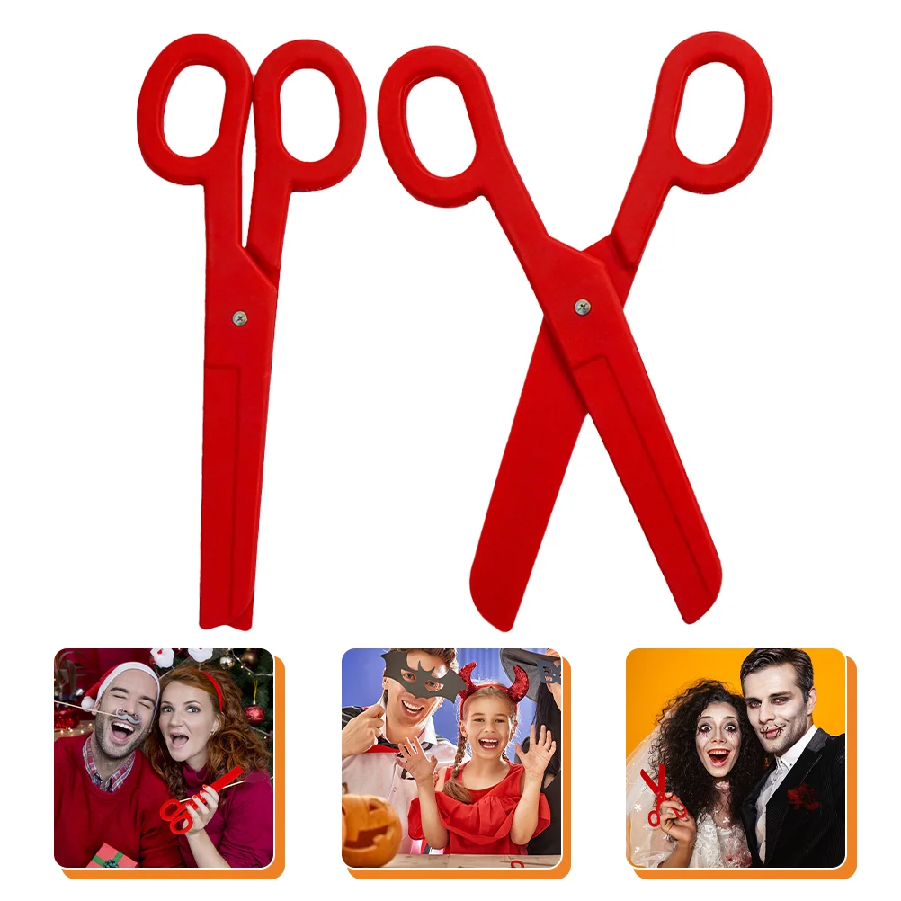 

Scissors Giant Fakecosplayweapons Ribboncostumecutting Ceremony Novelty Prop Props Kids Large Prank Safety Trick Decor Training