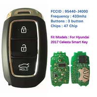 CN020089 Original Genuine 3 Button 2017 Hyundai Celesta  Smart Key 433mhz 47 Chip FCCID Number 95440-J4000 With Logo Battery