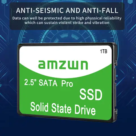 Amzwn SATA SSD 512 ГБ 256 ГБ ТБ 128 Гб Ssd жесткий диск 2,5 hdd hd Внутренний твердотельный накопитель высокоскоростной SATA 3,1 для ноутбука