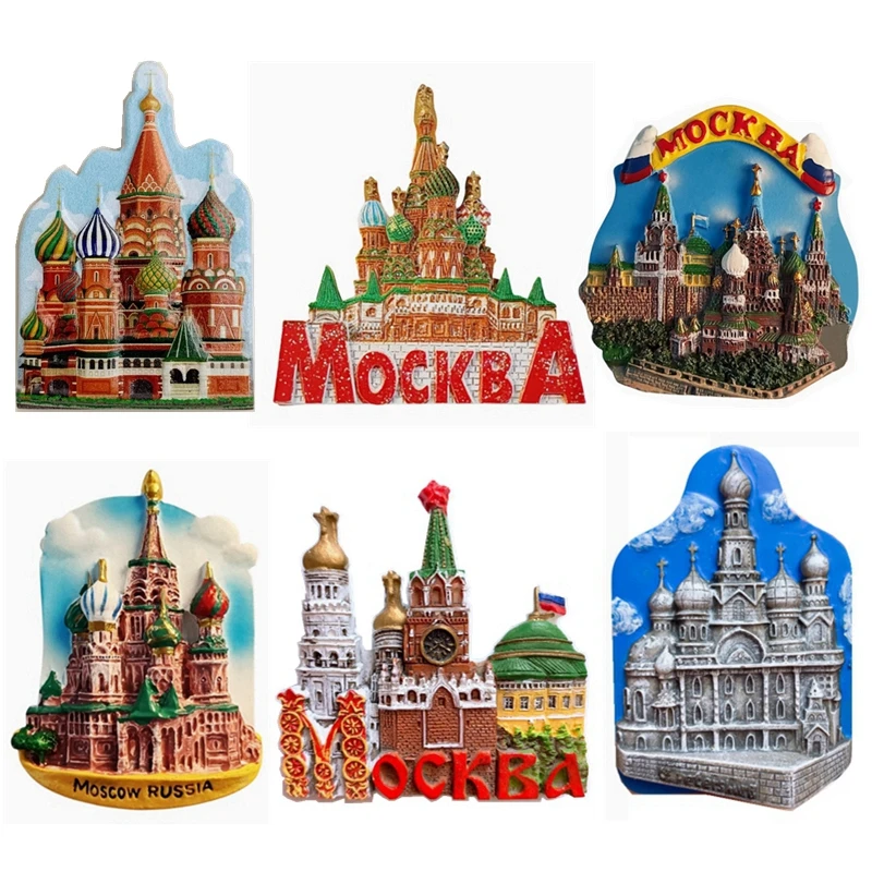 Фото Vali Ascension Church, Москва, Россия, ручная роспись, 3D магниты на холодильник, туристические сувениры, магнитные наклейки на холодильник №1
