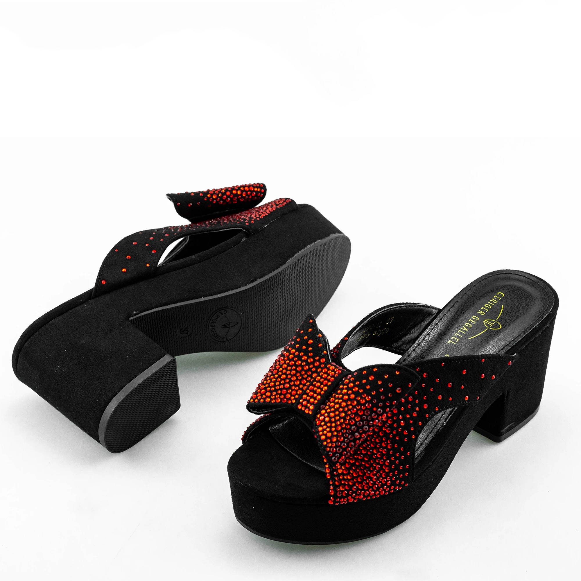 2022 Chunky Platform Heels for Women Wedding Party Dress Shoes Female Footwear Fashion Mules Office Comfy Square Heel Sandals