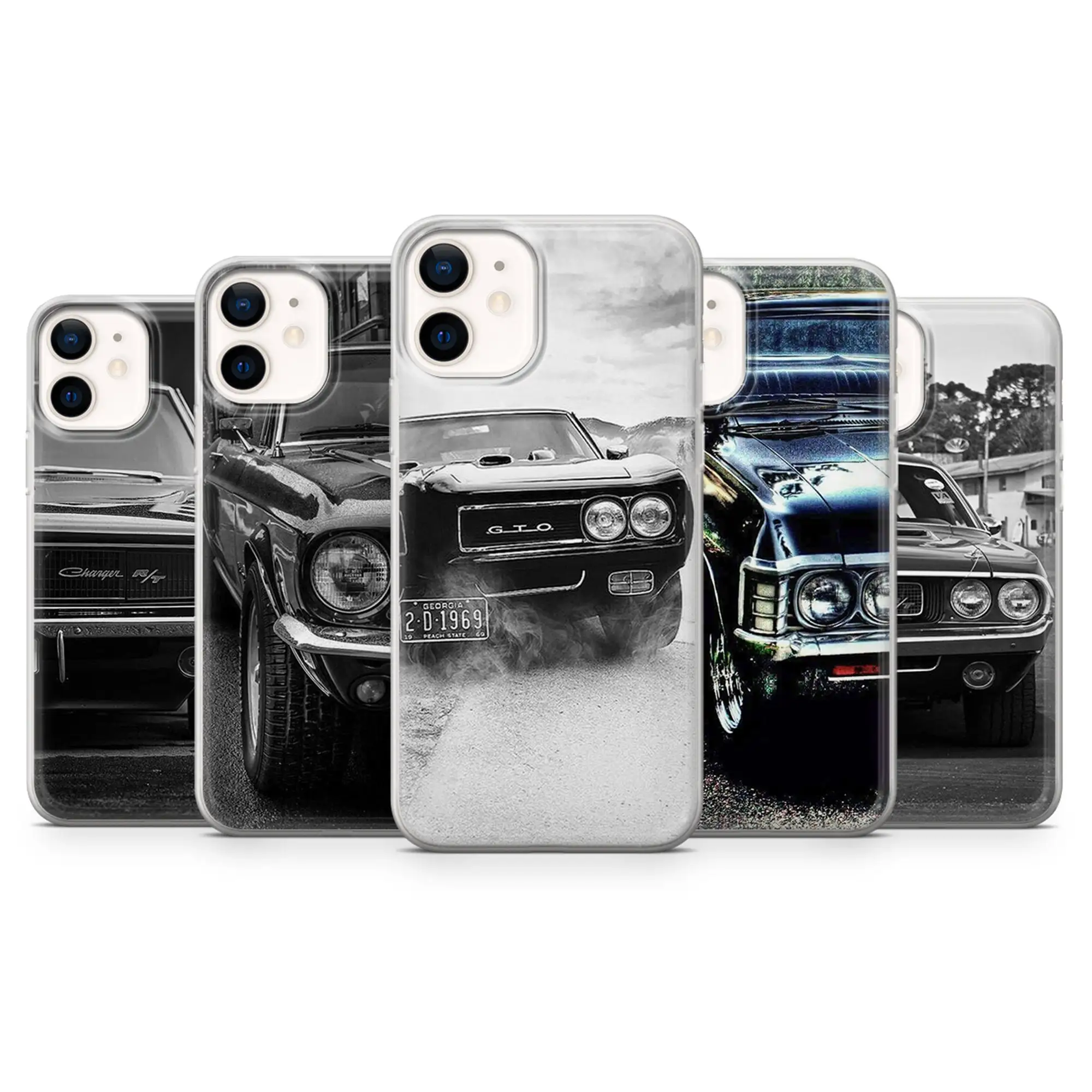 

American Cars Phone Case For Huawei P30 P20 Pro P40 Mate 20 Lite P Smart Y5 Y6 Y7 Y9 Prime Transparent Cover