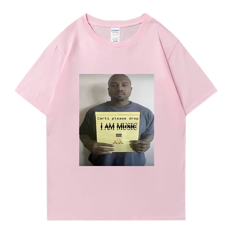 Забавная футболка Playboi Carti Kanye West I Am Music с рисунком для мужчин и женщин, модные футболки в стиле хип-хоп с короткими рукавами, хлопковая футболка, уличная одежда (art.: 3920cd40be4e2) - 3920cd40be4e2