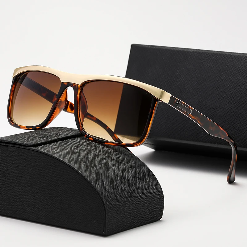 

Очки солнцезащитные в стиле ретро для мужчин и женщин, модные роскошные дизайнерские уличные Поляризационные солнечные, с коробкой, с защитой от ультрафиолета, летние