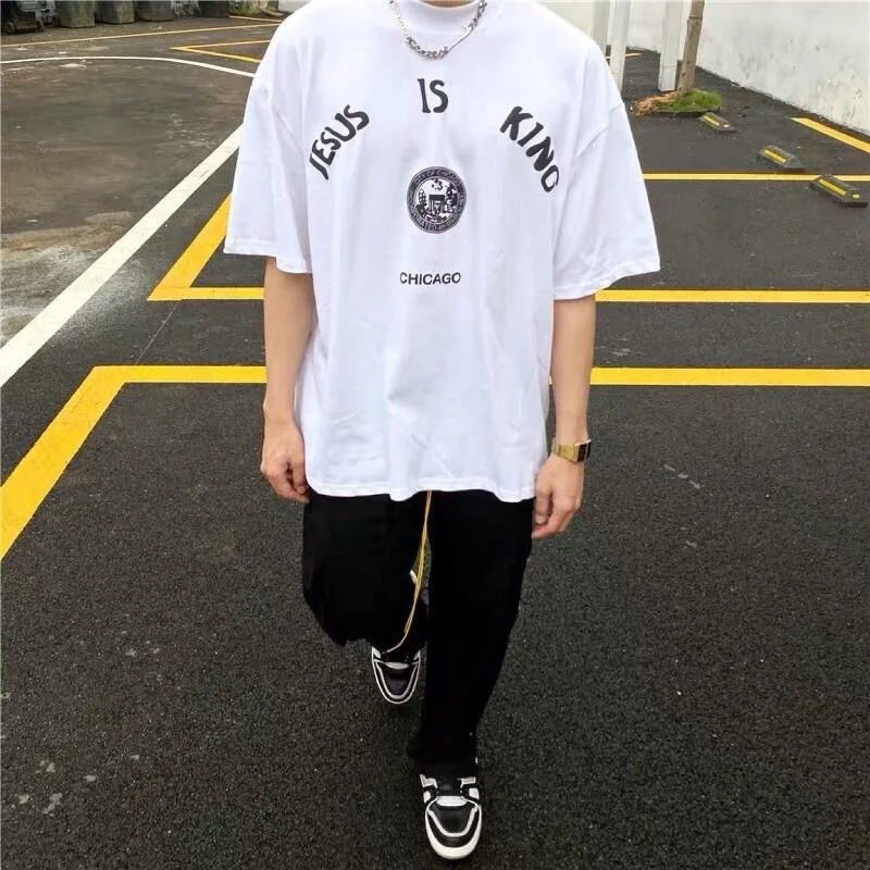 

Мужская и женская футболка с коротким рукавом, свободного покроя